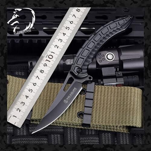 New Black Alien Keel Folding Blade Pocket CS Go Knife Hunting Camping Knives Military Self Defense Survival Tool For Man Women
