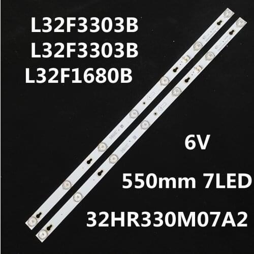 10 PCS 7LED 550mm LED Backlight strip for 32S3750 32HR330M07A2 V2 LVW320CSOT 32D700 HR-56613-12785 YHA-4C-LB320T-YHL