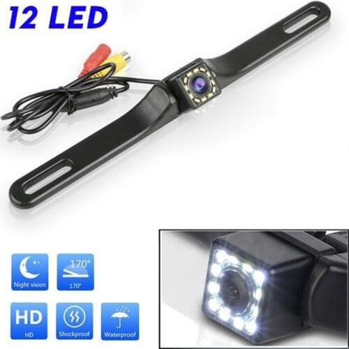 Waterproof 170 Degree HD Car RearView Reverse Backup Camera License Plate Night Vision