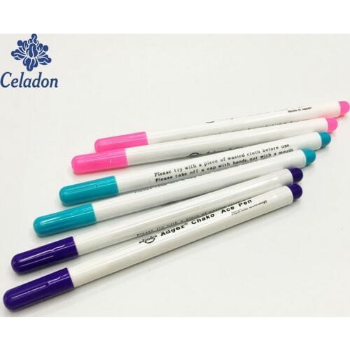 New 1-4pcs Stitch Markers Soluble Cross Stitch Water Erasable Pens Grommet Ink Fabric Marking Pens DIY Needlework Sewing Tools