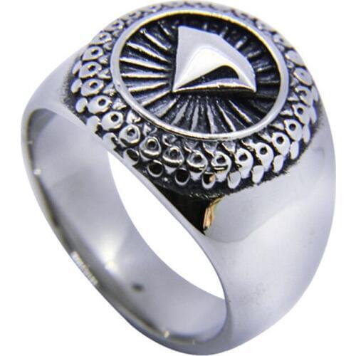 1pc Newest Design Size 7-13 Polish Dia mond Ring 316L Stainless Steel Jewelry Band Party Biker Ring