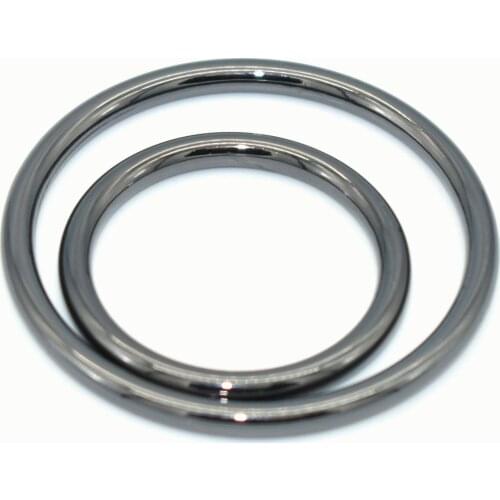 25/38mm Gunmetal Metal O Rings Round Formed Rings Welded Loops Bag Holder Handbag Purse Bag Making Hardware Supplies
