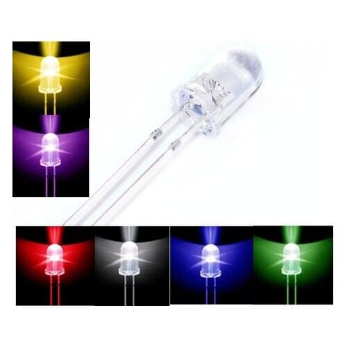 Free shipping 1000pcs 5mm led white/blue/red/yellow/green/pink light bulbs / 5MM White Colour LED emitting diode F5mm White LED