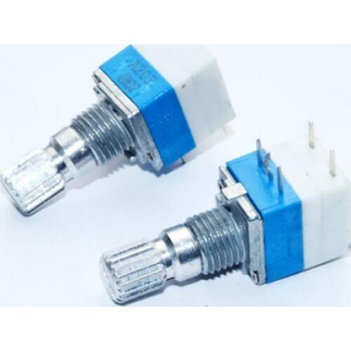 Fast Free Ship 5PCS/LOT 09 type seal B50K Single linkage with switch potentiometer volume potentiometer