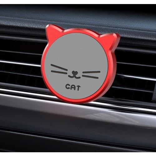 Lucky cat air outlet clip aluminum alloy magnetic mobile phone holder navigation car holder cartoon