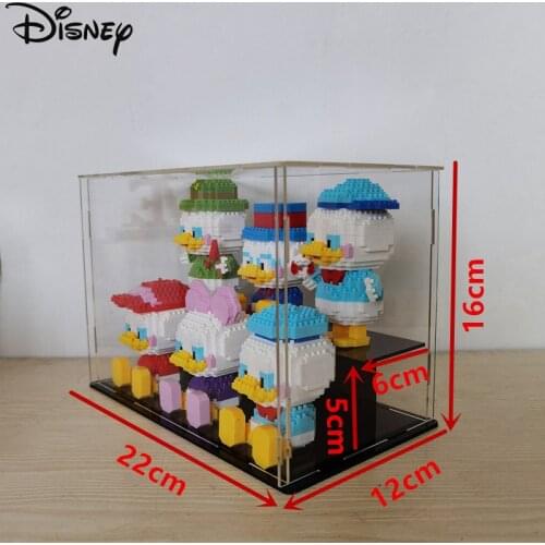 Disney Building Blocks Donald Duck Toys DIY Assembly Model Anime Cartoon Bricks Kid Children Gift Decorations With Display Box
