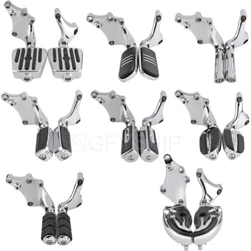 For Harley Sportster Iron 1200 2018 2019 2020 XL883N XL883L XL1200X 48 Motorcycle Passenger Foot Rests Rear Footpeg With Bracket