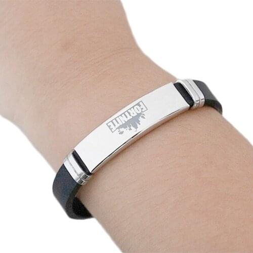Fortnite Wristband Adults Student Stainless steel Bracelets Hand Chain Gift game figure fortnites series