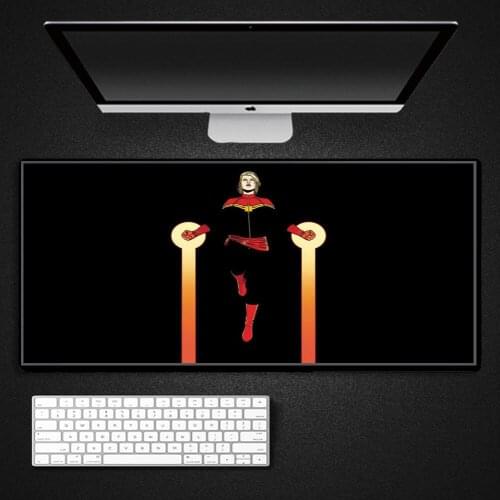 Spider-Man Captain America Iron Man Anime Pc carpet mouse pad mats gamer gaming accessories desk mat mousepad ergonomic wrist re