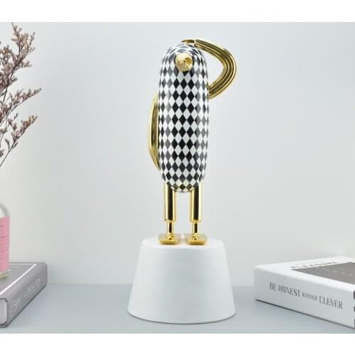 HOPE BIRD STATUE DECOR SMALL CRAFTED BUHO FIGURINES FOR HOME DECOR SCULPTURE ORNAMENT