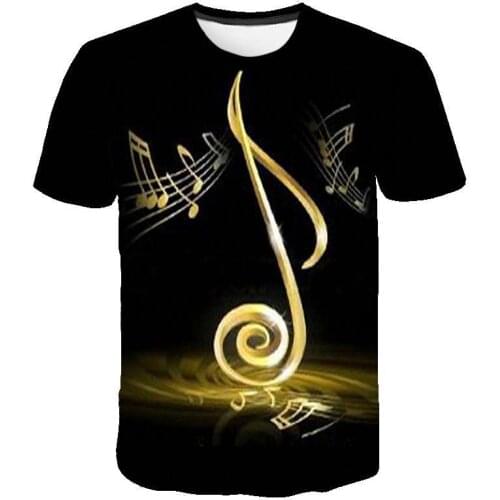 2021 New Music Notetion 3d Print T Shirt Men Women Hip Hop Fashion Suit Harajuku T -Shirt Shirts Short Sleeve Homme T Shirt