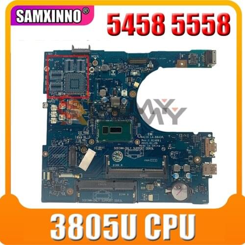 Original Laptop Motherboard For DELL Inspiron 5458 5558 5758 Core SR210 Pentium 3805U Mainboard CN-0VMD45 AAL10 LA-B843P Tested