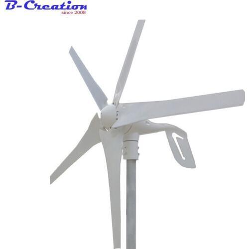 5 Blades 400W 12v 24V Wind Turbine Generator With 12/24v auto Waterproof wind Charge Controller Wind Generator Kits