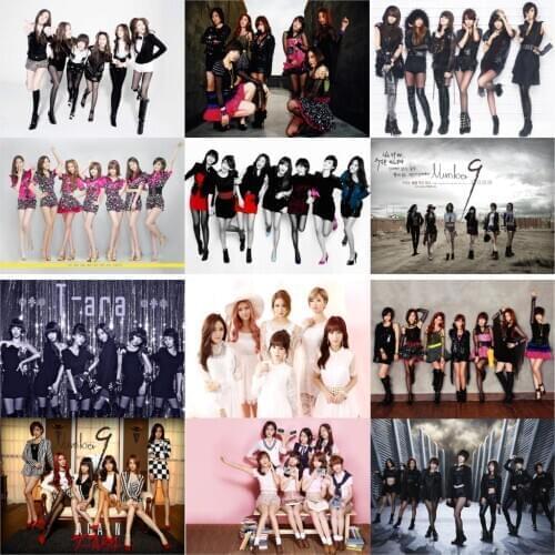 T-ARA Posters K-POP Wall Stickers Glossy Paper Prints Vivid Color Home Decoration Livingroom Bedroom Bar free shipping