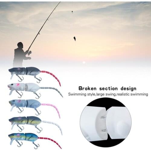 Luya Bait Mouse Bionic Broken Section 15.5 Grams Long Alice Fake Pencil Artificial Bait Shot Mouth Perch Mino Bait Blackfis Y6Y8