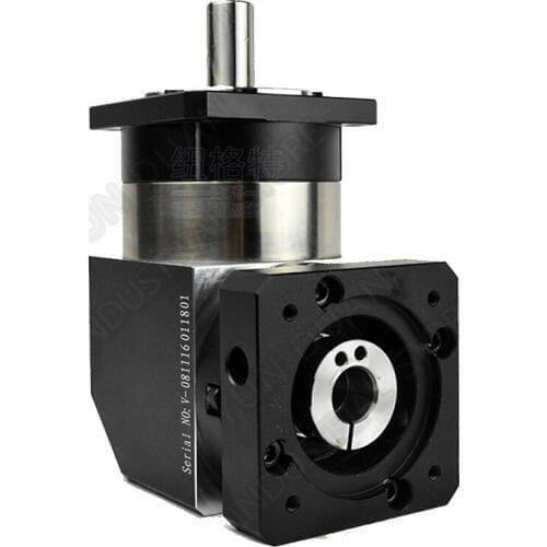 10:1 Ratio 10 Right Angled Planetary Reducer Gearbox Corner Reducer 19MM Input For 80MM 90MM 600W 750W AC Servo Motor 86 nema34