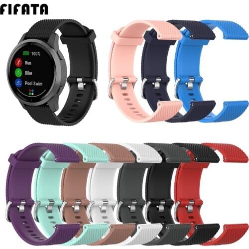 FIFATA Wrist Strap Replacement Bracelet For Garmin Forerunner 245 245M 645 Vivoactive 4 3 Venu Smart Watch Band 20 22mm Straps