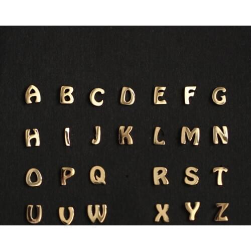 GOLDtutu Ins Fashion Design New Letter 14k Solid Gold Stud Earrings for Women