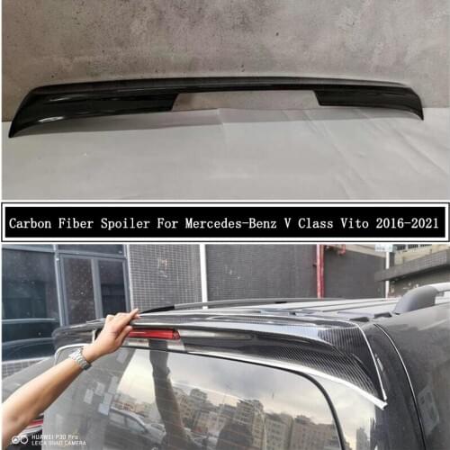 Carbon Fiber Spoiler For Mercedes-Benz V Class Vito 2016 2017 2018 2019 2020 2021 Wing Lip Spoilers High Quality Car Accessories