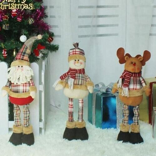 Telescopic Rod Christmas Eve Kids Office Decoration Christmas Decoration Gift,Xmas Fireplace Hanging and Party Accessory