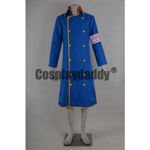Galaxy Express 999 GE999 Galaxy Railways Conductor Blue Uniform Outfit Cosplay Costume F006
