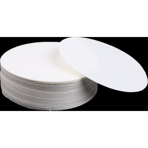 100 Pieces Ashless Quantitative Filter Paper Circles Fast 80-120um for Lab