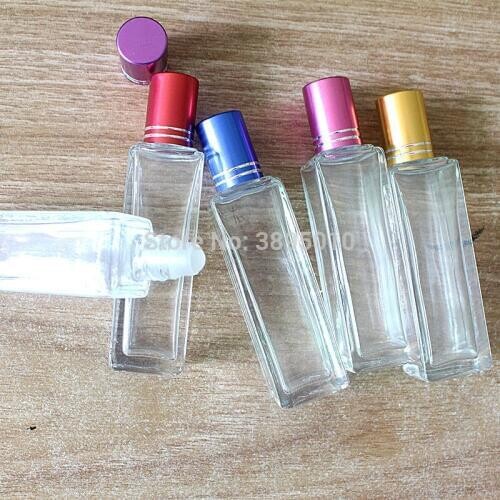 20ml Empty Roll On Perfume Bottle, Creative High-end Glass Essential Oil Roll on Bottle, Portable Scent Bottle F1171