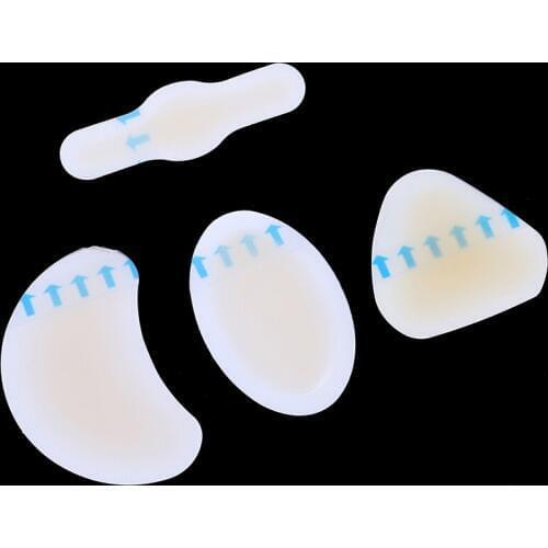 4pcs/set Gel Anti-wearing 4 Types Silicone Soft Heel Sticker Heel Sticker Pedicure Patch Adhesive Hydrocolloid Blister Plaster