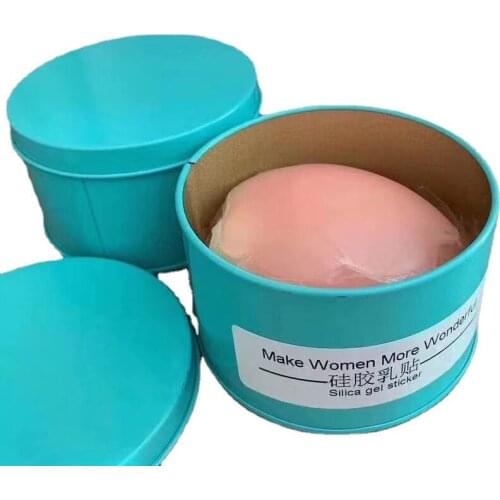 5pairs Metal box pack Women Nipple Cover Reusable Nipple Covers Charm Boob Tape Silicone Breast Sticker Cubre Pezon Accesoires