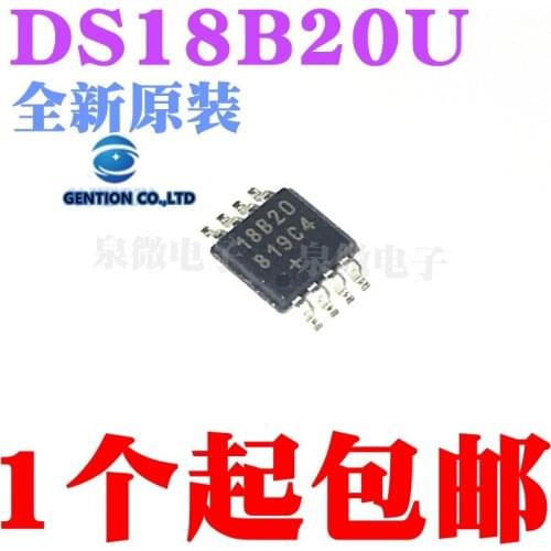5PCS DS18B20U DS18B20 silk-screen 18 b20 MSOP-8 in stock 100% new and original