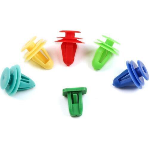 500Pcs Rivet Car Clip Plastic Fastener Door Panel Fender Inside The Village Roof Fender Bumper Screw Plastic Car Clip