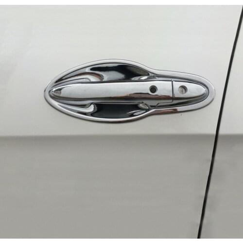 For Honda Gerui 2016 8PCS Car Door Handle Bowl Protector Cover Trim Molding ABS Chrome Car Styling Accessories