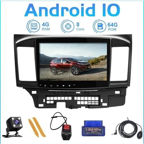 ZLTOOPAI Android 10.0 V1 Pro DSP For Mitsubishi Lancer 10 2007-2018 Car Radio Multimedia Video Player GPS Navigation RDS 2din