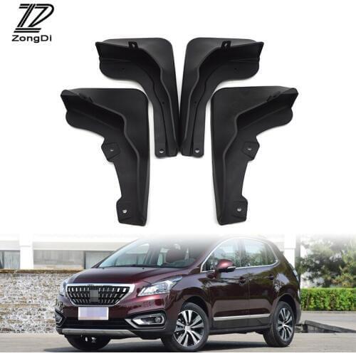 ZD Car Mudflaps Fit For Peugeot 3008 Mk2 GT 2017 2018 Accessories Splash Guard Mudflap Front Rear Mudguards Fenders
