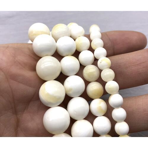 Natural Round white yellow stripe Chalcedony Aquamarin Angelite Strand Beads Stone for DIY Beading Jewelry Making 4 6 8 10 12mm
