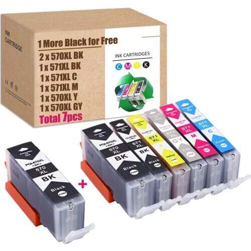S For Canon 570XL Ink For Canon 571XL PGI 570 CLI 571 Pixma MG5751 MG5750 MG6852 TS6050 TS5050 T5051 MG5753 MG6852 MG7750 TS8050