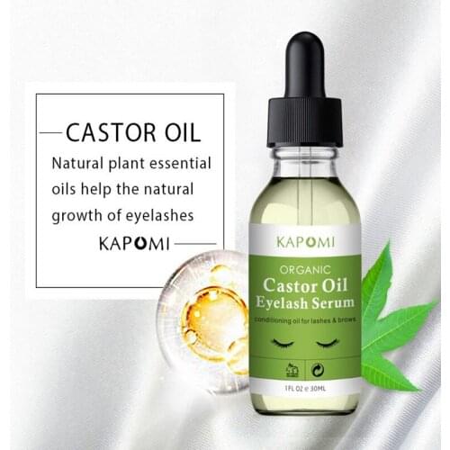 Pure Castor Oil Eyelashes Growth Serum Hair Treatment Eyebrow Fast Growth Liquid Essential Oil Makeup Eyelash Enhancer 10/2/30ml