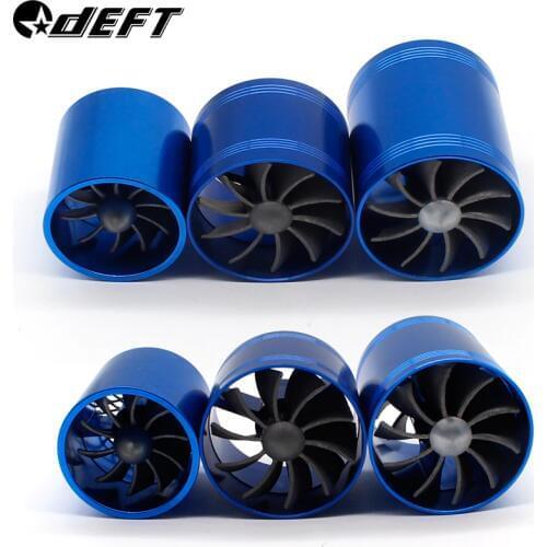 DEFT Car Auto Supercharger Turbonator Double Turbine Turbo Charger Air Intake Fan Fuel Gas Saver for Audi Ford Toyota Nissan