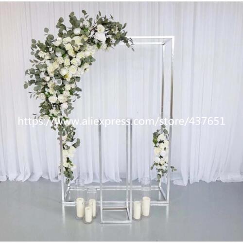 Rectangle stand Wedding Stage Flower Backdrop Arch Metal For Event Decoration