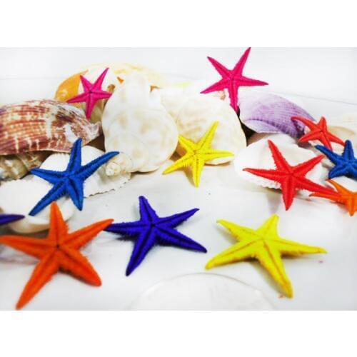 Happy Kiss50pcs/lot diy natural small starfish adrift bottle accessories mini sea star natural crafts colors mix conch shells