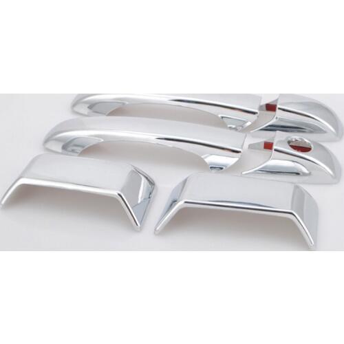 Chromed ABS Plastic 6PCS Front + Rear Door Handle Cover Trim For Jeep Compass 2011 2012 2013 2014 2015
