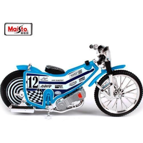 Maisto 1:18 Blue Revolution Speedway MOTORCYCLE BIKE DIECAST MODEL TOY NEW IN BOX Free Shipping 522