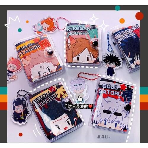New Jujutsu Kaisen Gojou Satoru Yuji Itadori PVC Mini Diary Book Separator Index Page Dividers Stationery Notebook Spiral Binder