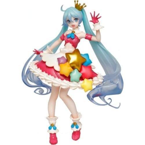 Hatsune Super Cute Birthday Cake Dress Up Anime Toys Figures Decoration Birthday Gift Toys Miku for Friends Model