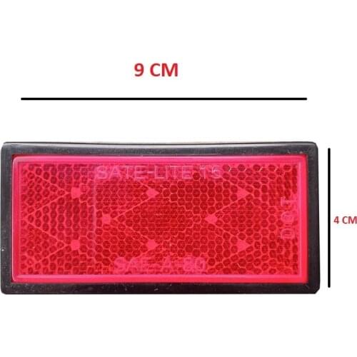 Self-adhesive rectangle reflector strips trailer caravan truck door posts fence security rear reflective