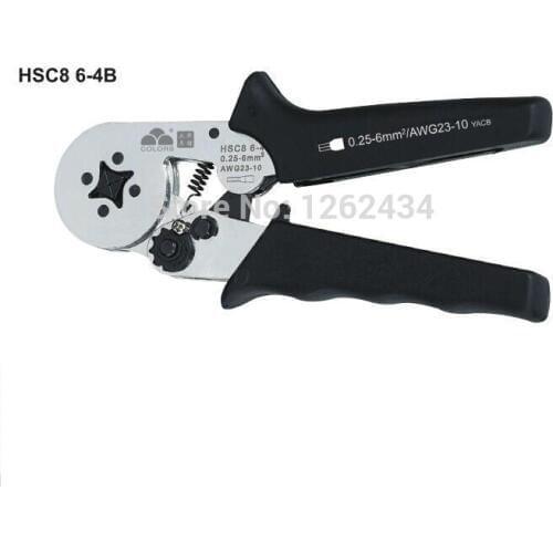 HSC8 6-4B Self-Adjustable Crimping Plier AWG 23-10 Capacity 0.25-6 mm Insulation terminal tool