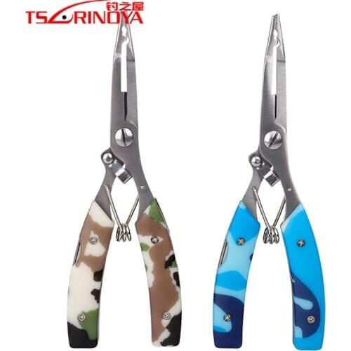 TSURINOYA Multi-functional Stainless Steel Fishing Pliers Special for Small Double Rings 160mm/120g Line Cutter Fishing Tools