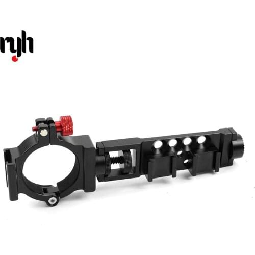 O-Ring Extension Arm Adapter Clamp for Zhiyun Smooth 4 Gimbal Video Microphone & LED Light Hot Shoe 1/4 Threads & Rosette Mount
