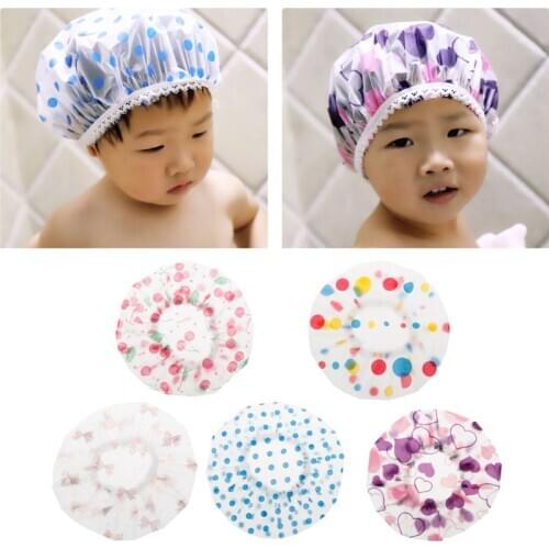 Waterproof Cap Safe Baby Shower Cap Kids Bath Visor Hat Adjustable Baby Shower Cap Protect Eyes Hair Wash Shield Random delivery