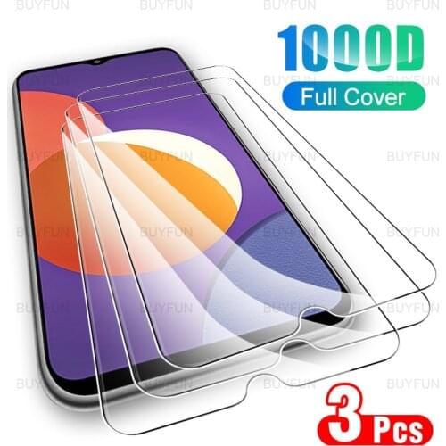Screen Protector For Samsung Galaxy M12 3pcs front tempered glass for samsung A12 M42 F12 F02s Quantum 2 Scratch resistant film